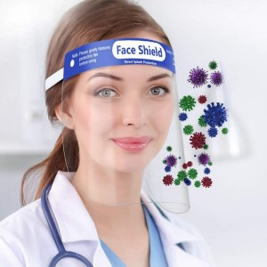 Custom Plastic Face Shield Factory Outlet Disposable Safety Face Shield Transparent