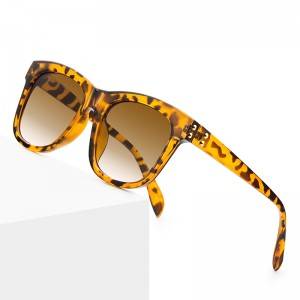 OEM Wholesale Shades Sunglasses Womens Suppliers –  Retro Tortoiseshell Sunglasses Polarized Oversized Square Sunglasses Women Trendy  – Baolai