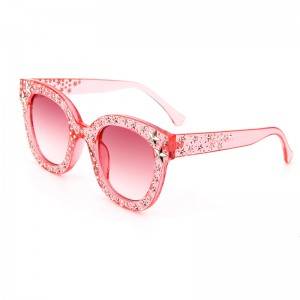 2021Oversized Sunglasses Luxury Sun Glasses Frame PC UV400 Glasses Eye Cat Glasses Rhinestone Sunglasses For Women