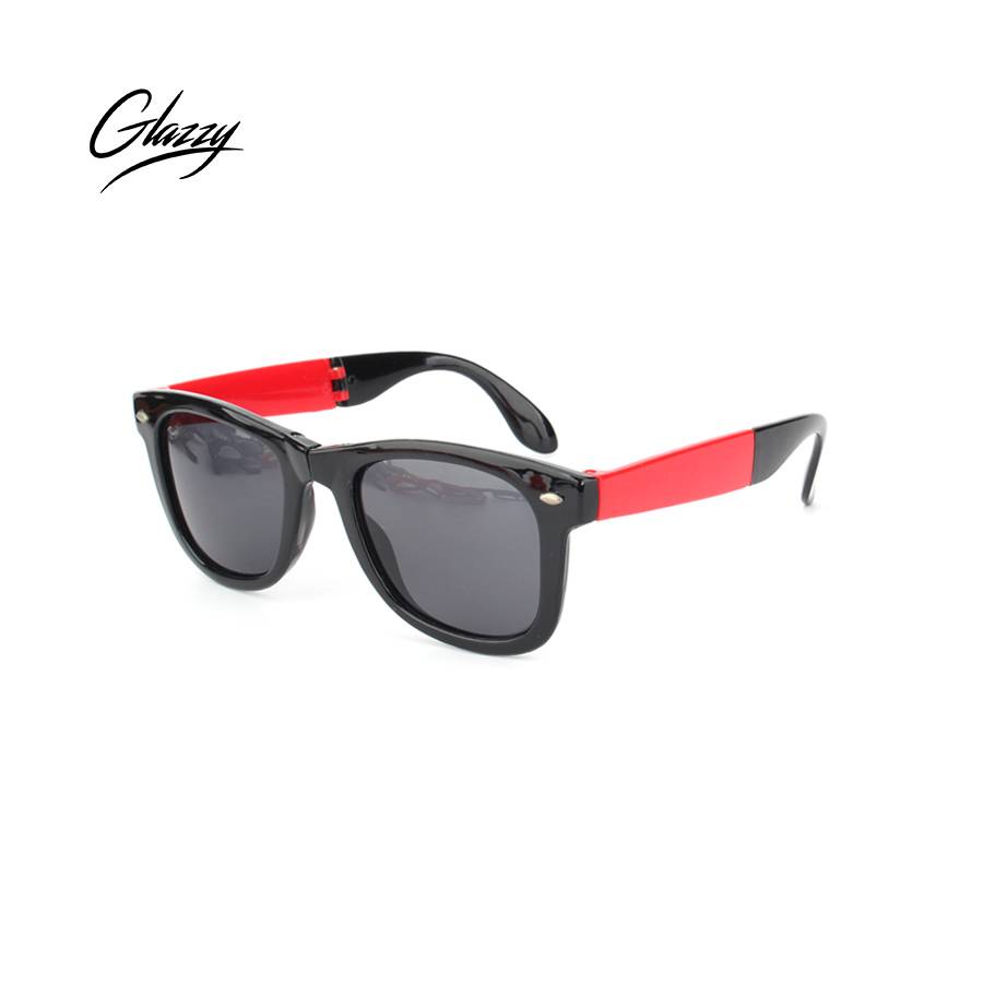 OEM Wholesale Photochromic Sunglasses Manufacturers –  Glazzy Promotional plastic cheap folding Black Red Yellow Sunglasses Foldable Sunglasses – Baolai