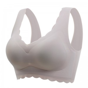 Deep-V Plus Size Wave Wireless Support Bras