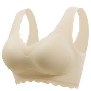 Deep-V Plus Size Wave Wireless Support Bras