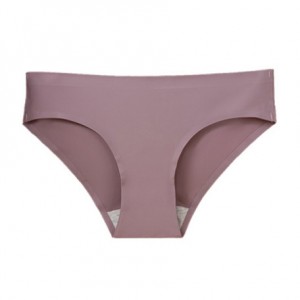 Seamless Women’s Panties Invisible Underwear Solid Color Silk  Briefs