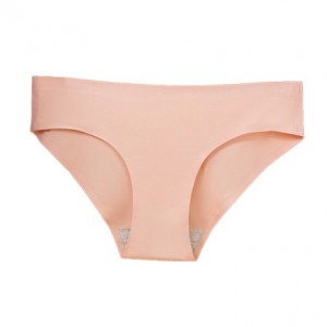 Seamless Women’s Panties Invisible Underwear Solid Color Silk  Briefs
