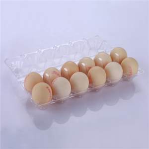 vacuum formed Blister PET 12 holes Egg Plastic Packaging Tray