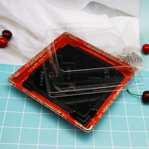 Disposable Plastic Take Away Printing Sushi Tray for Food