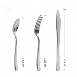 Hot Sale Silver Rose Gold PS Plastic Disposable Cutlery