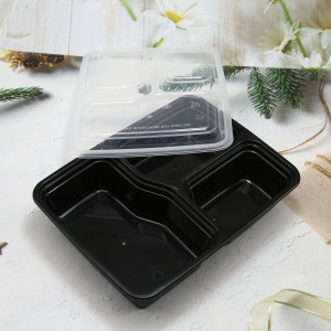 Plastic PP food box for restaurant container fast food