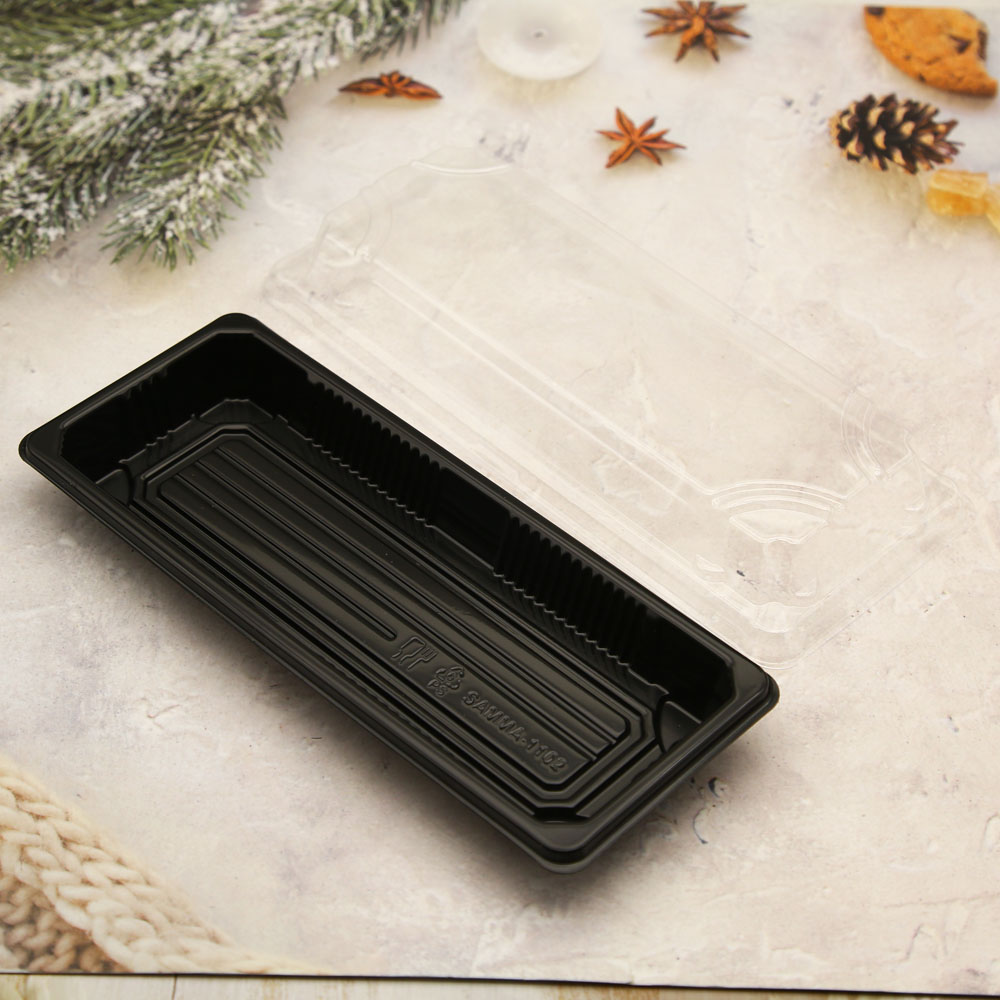 PriceList for Disposable Meat Packaging Tray - Plastic sushi tray with lid for party  – Globalink