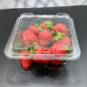 plastic clear PET fruit clamshell packaging box
