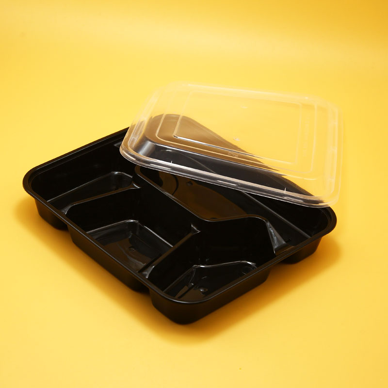 China wholesale Plastic Clamshell - 4 compartment Plastic PP Food Container with lid  – Globalink