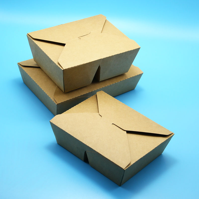 Disposable Kraft Paper Takeaway Food Container