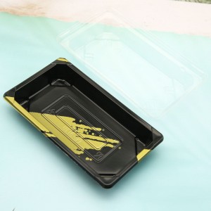 Disposable Plastic Take Away Printing Sushi Tray for food packaging plastic blister tray