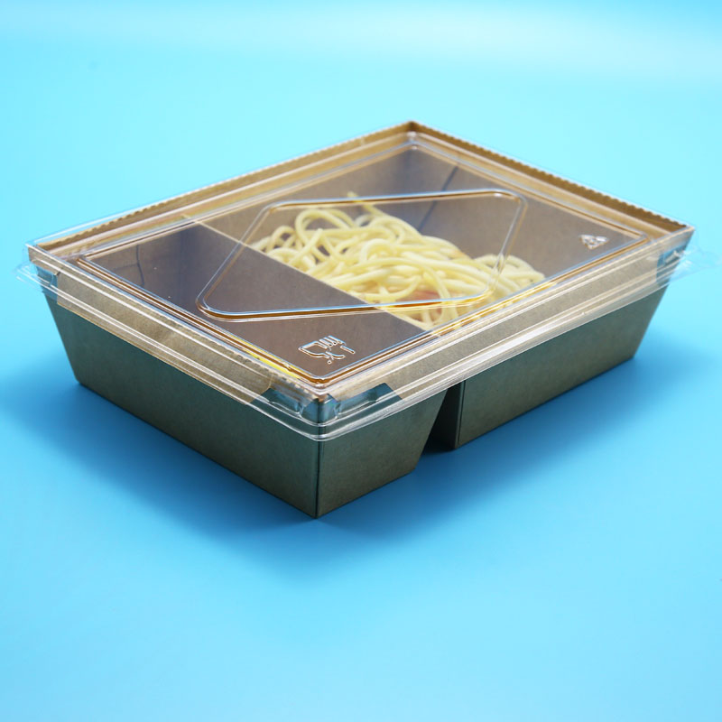 Disposable Take Away Kraft Paper Lunch Box Paper food Container
