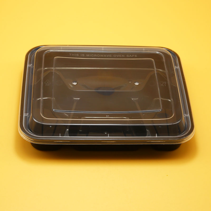 4 compartment Plastic PP Food Container with lid