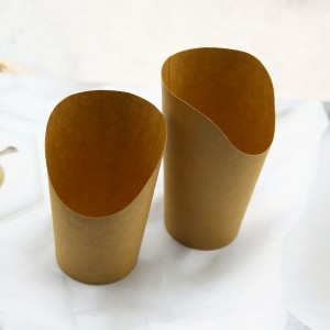 Take out Foldable French Fries Paper Cups