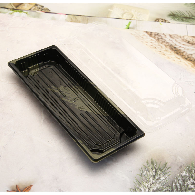 Disposable customized plastic sushi tray for party Featured Image