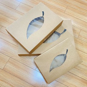 Disposable Fast Food/Pizza Take Away Kraft Paper Packaging Box