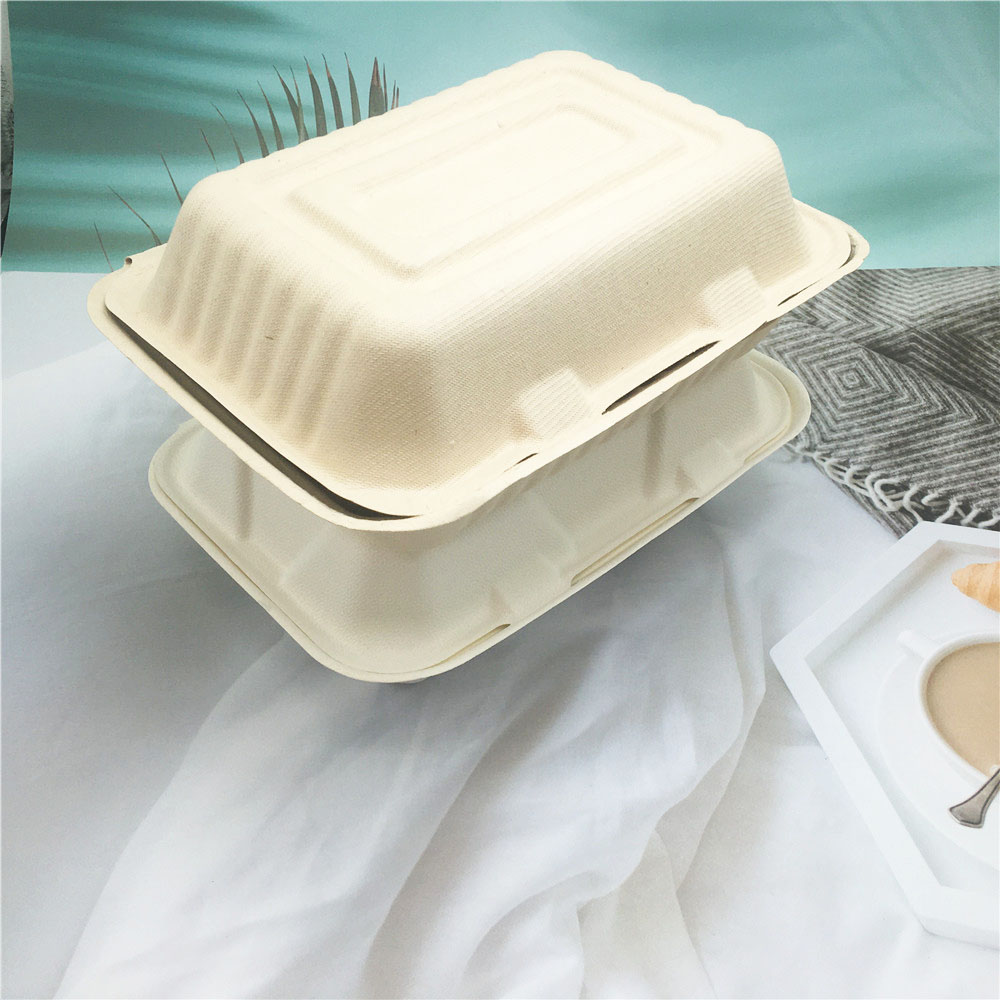 Factory Price Keep Food Warm Container - Biodegradable Sugarcane Bagasse Fast Food Container – Globalink