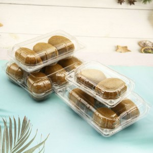 Disposable Plastic Clear Pet Fruit Clamshell Packaging for Kiwi