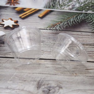disposable custom plastic PET sauce cup with lid