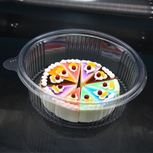 8″ plastic clear cake round container