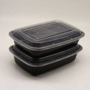 Disposable plastic airtight food containers