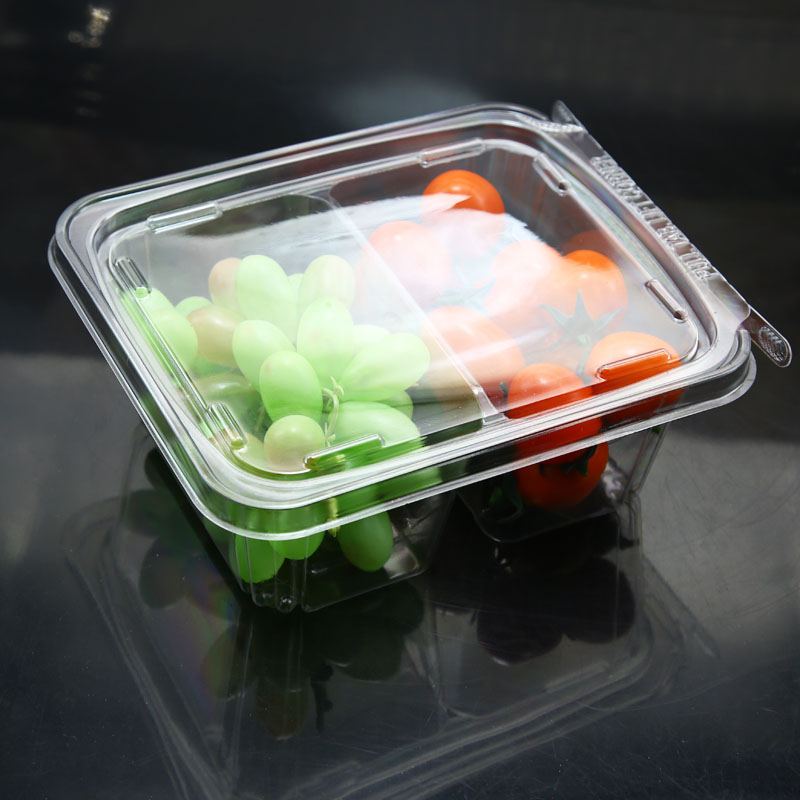 Disposable plastic Ripping Strip fruit Leakproof Packaging Box