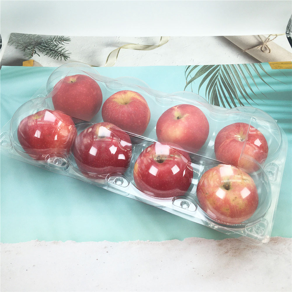 8pcs apple plastic fruit clamshell packaging