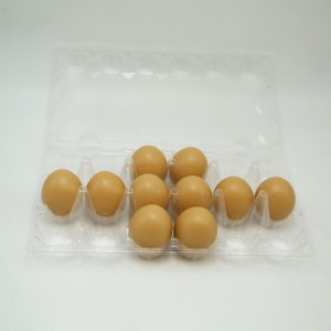 custom plastic disposable PET egg tray packaging