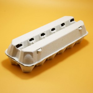 Disposable pulp paper chicken 12 holes egg tray
