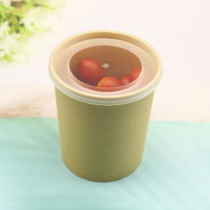 Kraft for High Quality Customized Disposable Paper Soup Cups