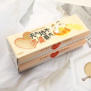 Customized food safe paper pastry boxes White Bakery Box