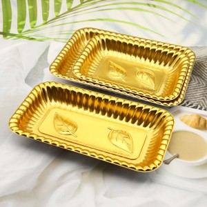 Disposable plastic blister PET sushi serving tray