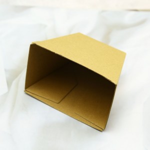 Disposable Take-out Food Packing Corrugated Cardboard Brown Paper Box