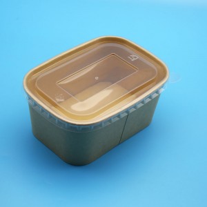 Disposable Kraft Paper Packing Box take out fast food container
