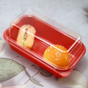 Plastic Clamshell Cake Baking food Container