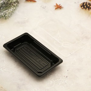 wholesale plastic disposable sushi tray with lid