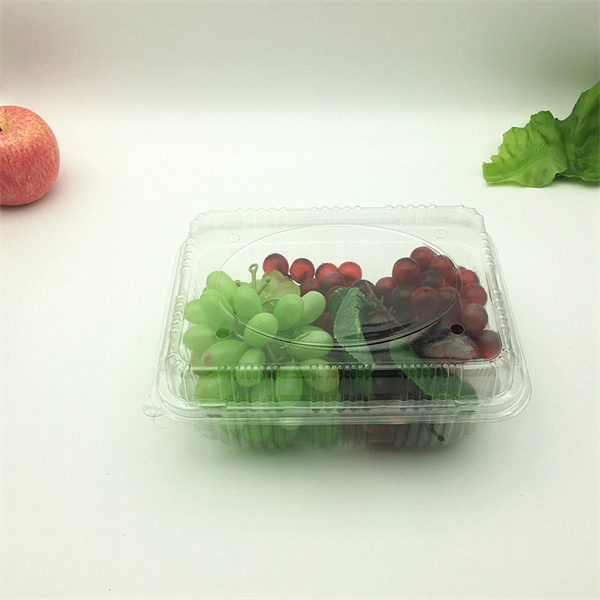 Recycable Plastic Fruit Food Packaging Tray Grapes 1000g