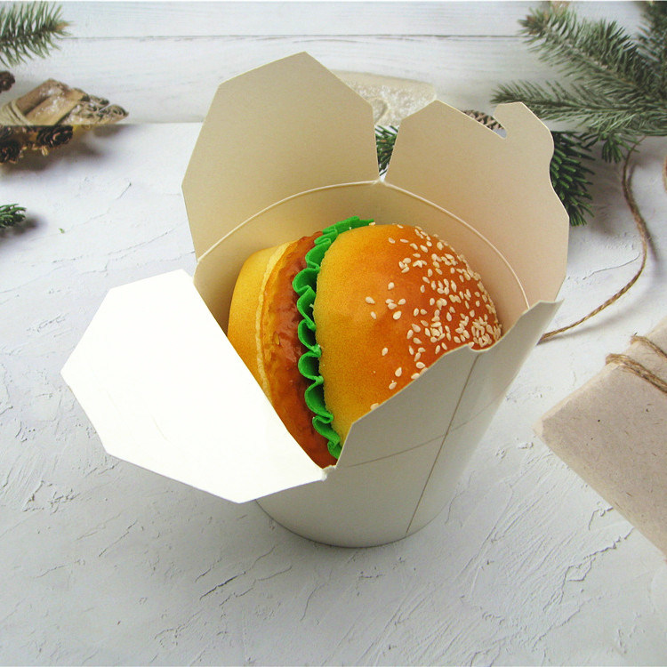 Take out Fast Food Packaging Paper Noodle Boxes