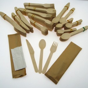 Disposable Wooden Dessert Spoons and Forks