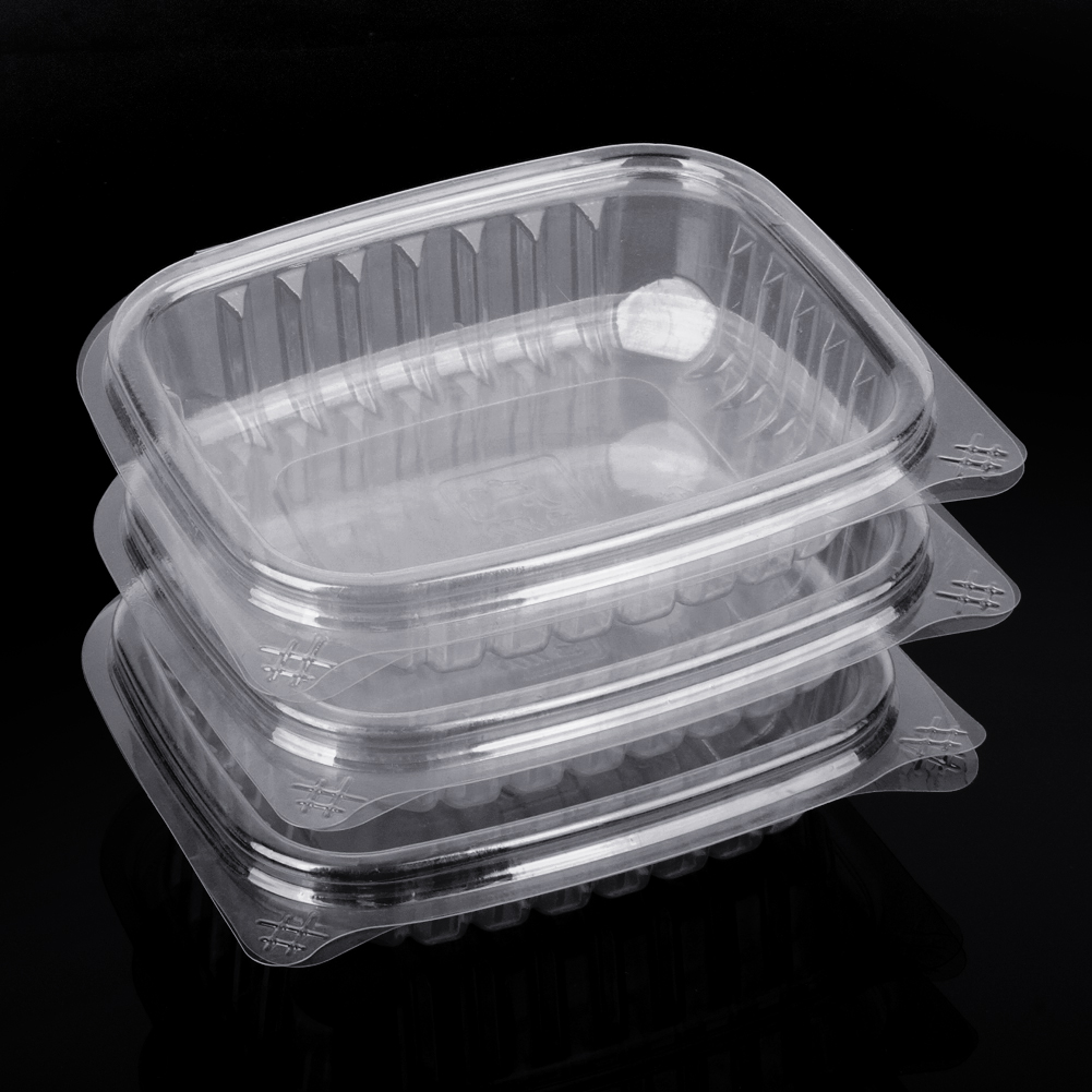 vacuum formed PET clear food container for salad