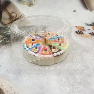 factory price disposable plastic clear cake packaging box