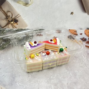 Disposable plastic food container boxes for cake wholesale
