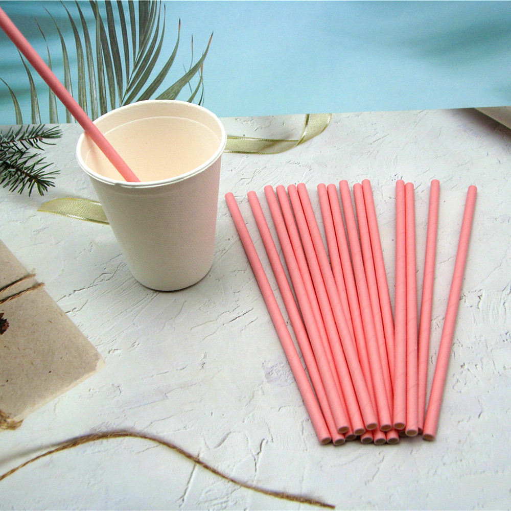 Disposable Biodegradable Straight Paper Drinking Straws