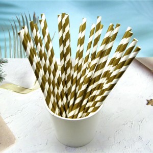 Colorful Straight Paper Drinking Straws