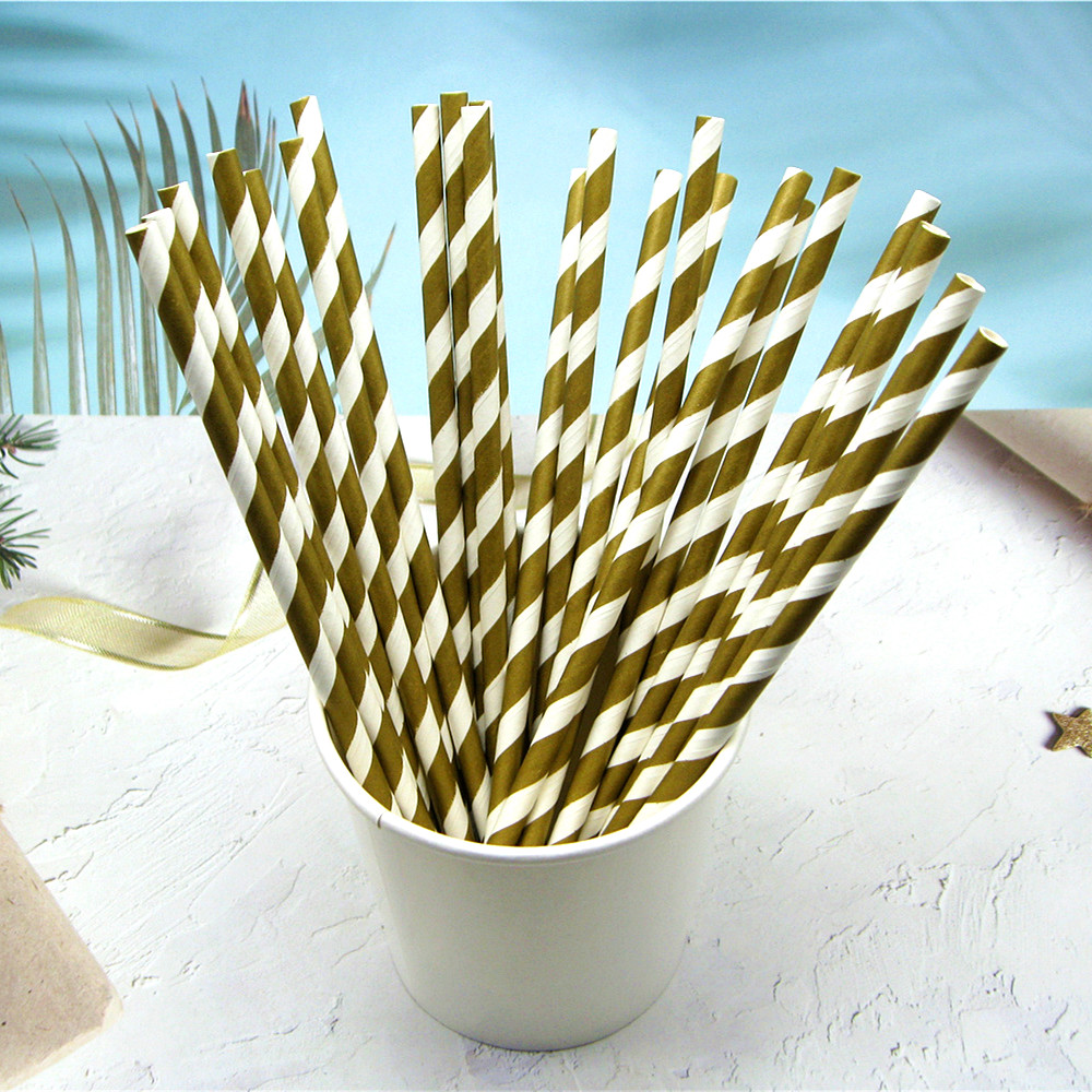 Colorful Straight Paper Drinking Straws Featured Image