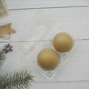 wholesale plastic PET chicken egg tray carton 2pcs