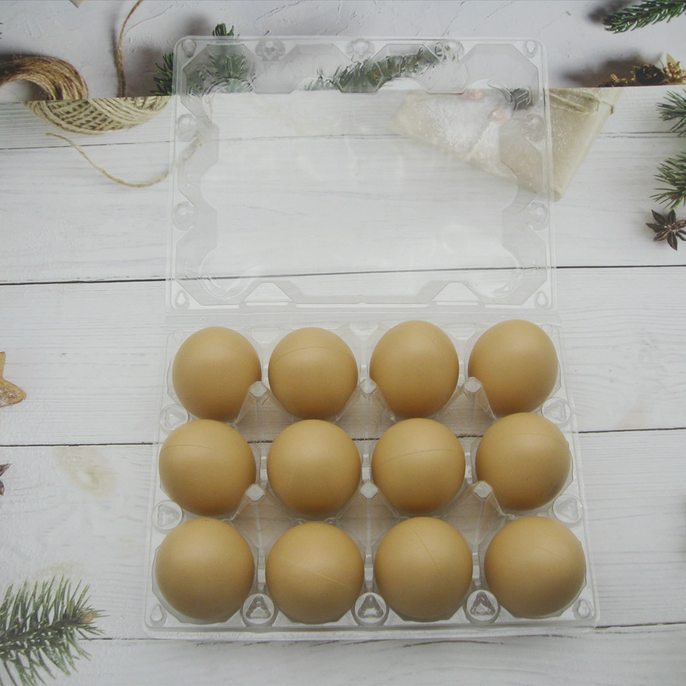 Factory making Egg Holder Wooden - Plastic PET clear Chicken egg tray storage box – Globalink