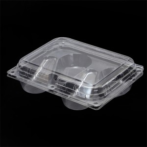 Factory Customize Eco-Friendly Clear Clamshell  Packaging for 4pcs pears
